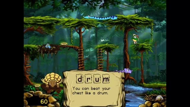 JumpStart Spelling (1998) - Jungle Jumble - 1/10 [Walkthrough] смотреть онлайн