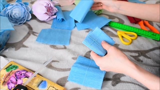 МК мини пион из гофро. бумаги. смотреть онлайн