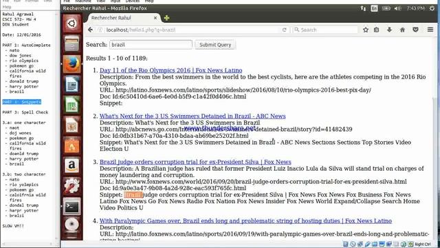 CS572 HW4 : SpellChecker/ Autocomplete/ Snippets. Watch at 2x смотреть онлайн