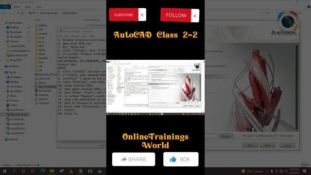 Avoid These Mistakes: Install Autocad Any Version like a Pro Class 2=Part 2 | #onlinetrainingsworld смотреть онлайн