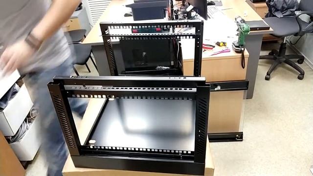 Сборка Коммутационного шкафа 19 9U смотреть онлайн