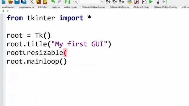 Tkinter - Creating the main window смотреть онлайн