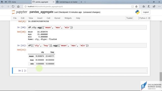 สอน Python สำหรับ Data science: การใช้ aggregate function ใน Series และ DataFrame смотреть онлайн