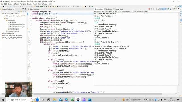ATM Machine in Java #atm #programming #java #atmmachine смотреть онлайн