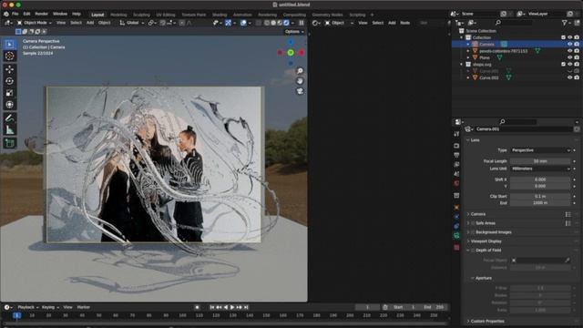 COMBINE 3D ELEMENTS and PICTURES with Blender - Full process смотреть онлайн
