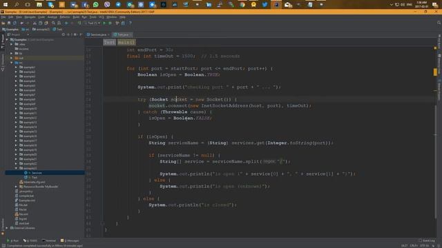 Сканируем порты с помощью Java смотреть онлайн
