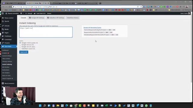 Google Instant Indexing API Wordpress Plugin de la Rank Math смотреть онлайн