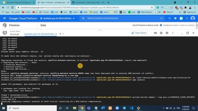 Serverless Firebase Development : Challenge Lab смотреть онлайн