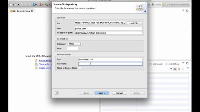 Eclipse - Clone Git Repository with git смотреть онлайн
