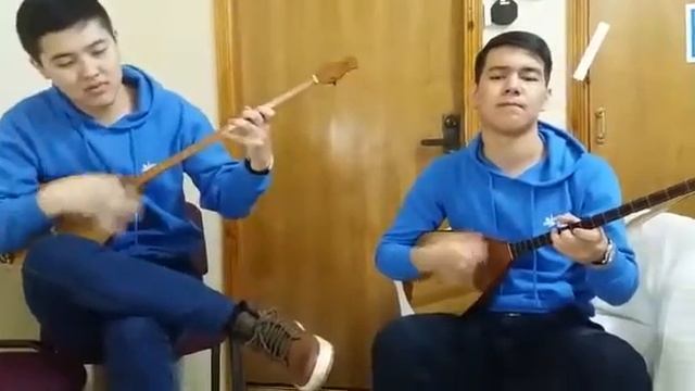 Казахская песня на домбре