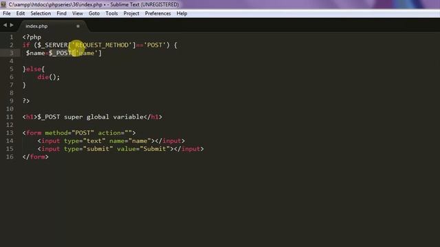 coding in php (Hindi) - 36 What is $_POST variable and how to use it? смотреть онлайн