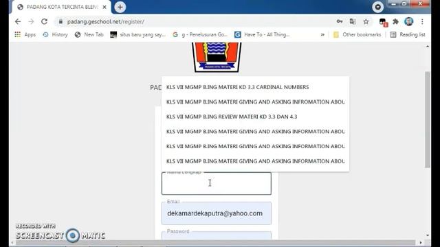 TUTORIAL MEMBUAT AKUN PADANG KOTA TERCINTA BLENDED LEARNING смотреть онлайн