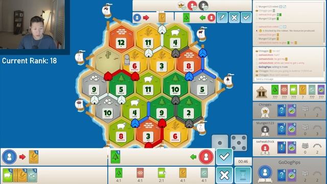 Top Ranked Catan Pro Does INSANE 0 Wheat Strategy смотреть онлайн