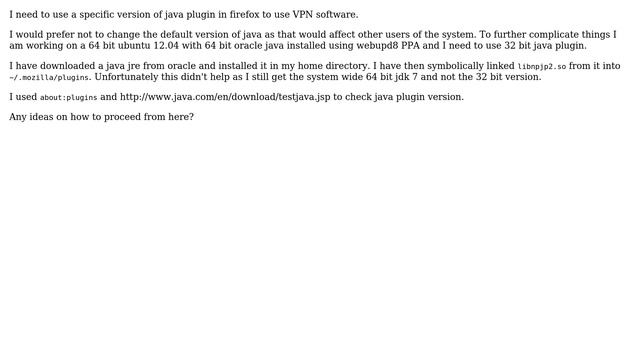 Change java plugin for a single user on ubuntu смотреть онлайн