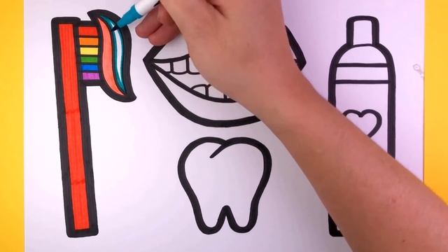 Drawing a Picture of Oral Hygiene For Children смотреть онлайн
