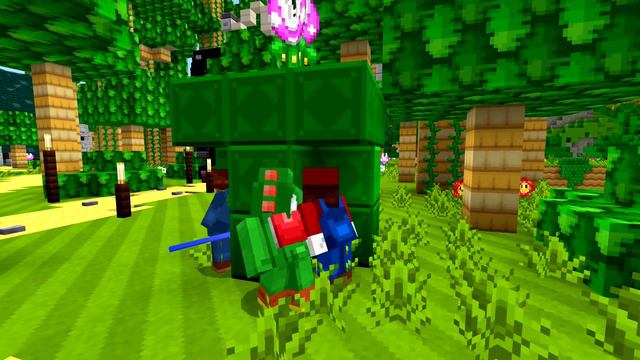 Mario Minecraft - Can Donkey Kong Survive King K Rool!? [30] смотреть онлайн