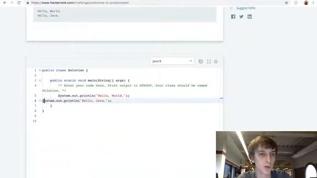 HackerRank Java - Welcome to Java! Solution смотреть онлайн