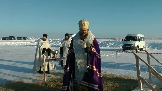 Праздник Крещения Господне в Карасукском районе селе Благодатном смотреть онлайн