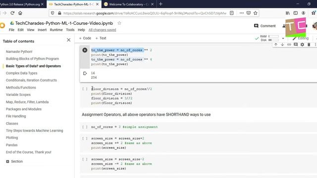 2. Data Typer & Variables | Google Collab | Python for Machine Learning | Namaste Python смотреть онлайн