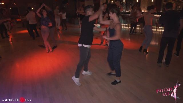 Byron Espin G & Lydia Papaioannou Social Dancing @ Felices Los Cuatro Party, Athens смотреть онлайн
