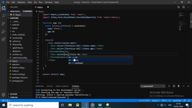 useState | React Hook | React Native Tutorial[useState] смотреть онлайн