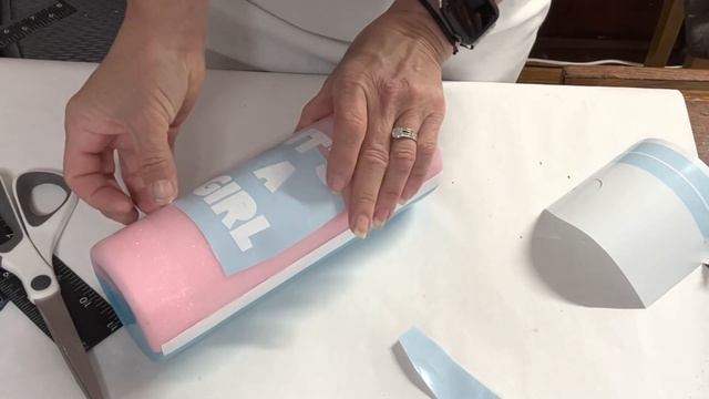 DIY Gender reveal tumbler tutorial. смотреть онлайн