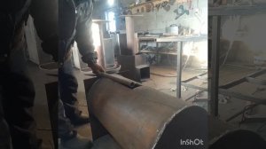 Камера дожига в банной печи .