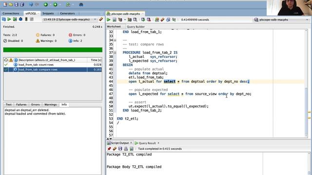 Testing with utPLSQL смотреть онлайн