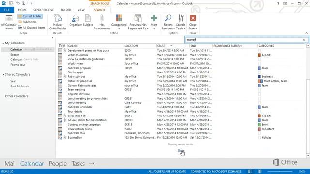 Outlook - Calendar Search I смотреть онлайн