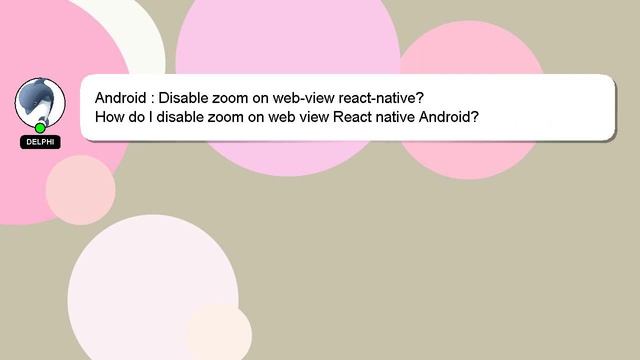 Android : Disable zoom on web-view react-native? смотреть онлайн