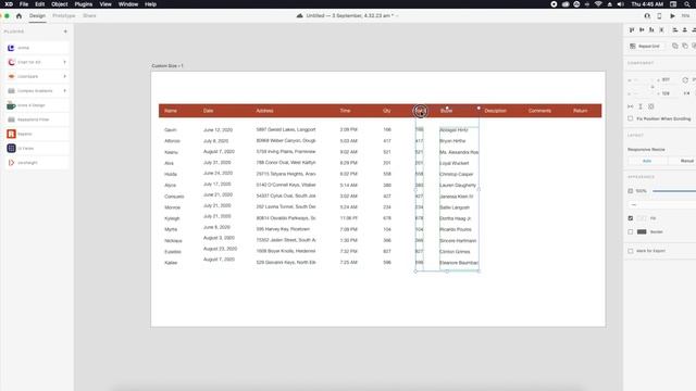 Collapsible Columns table in Adobe XD | Free Adobe XD Tutorial смотреть онлайн