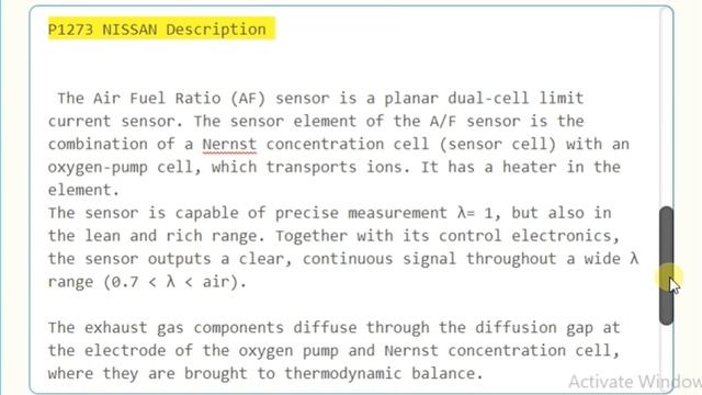 P1273 NISSAN Air Fuel Ratio Sensor 1 Bank 1 Lean Shift Monitoring смотреть онлайн