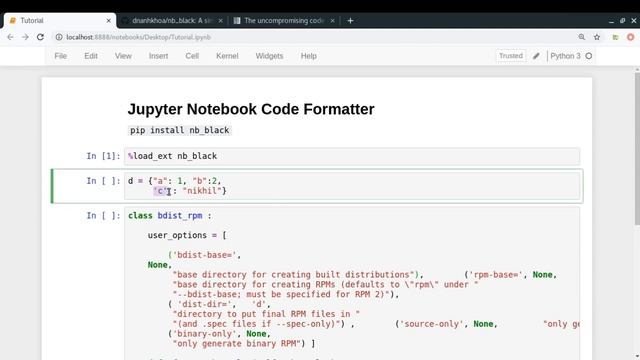 Running Code Formatter in Jupyter Notebook смотреть онлайн