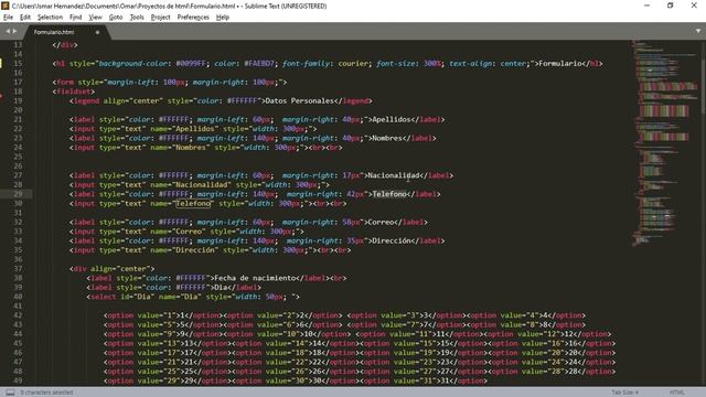 Formulario en Sublime Text 3 (Tecnología Vocacional) смотреть онлайн