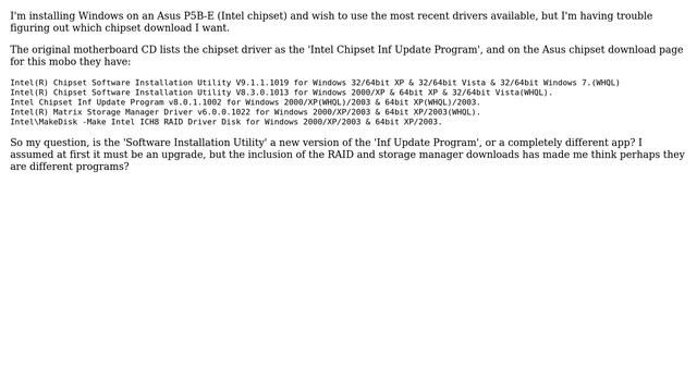 Intel chipset drivers confusion смотреть онлайн