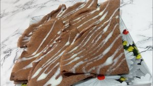 Шоколадные блины — настоящее лакомство! Они тонкие, вкусные и не прилипают к сковороде