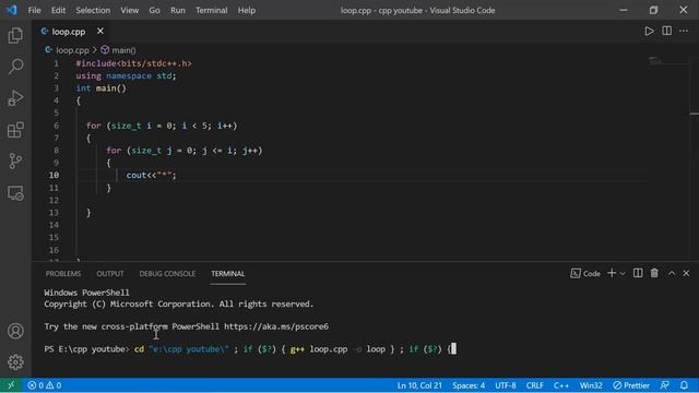 Nested loops in C++ | Break & Continue statement | C++ смотреть онлайн