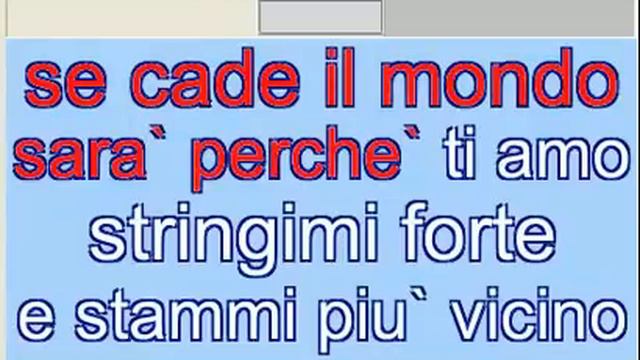 Sarà perchè ti amo karaoke senza voce смотреть онлайн