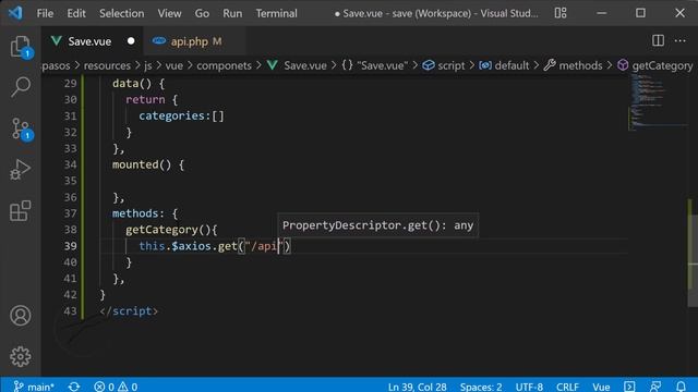 ? Consumir REST API con Axios, Listado de Categorías - Oruga UI Vue 3 #Laravel 9 | 10 смотреть онлайн
