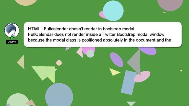 HTML : Fullcalendar doesn't render in bootstrap modal смотреть онлайн