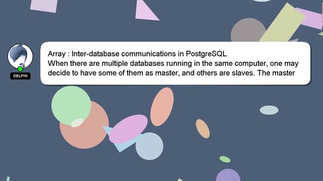 Array : Inter-database communications in PostgreSQL смотреть онлайн