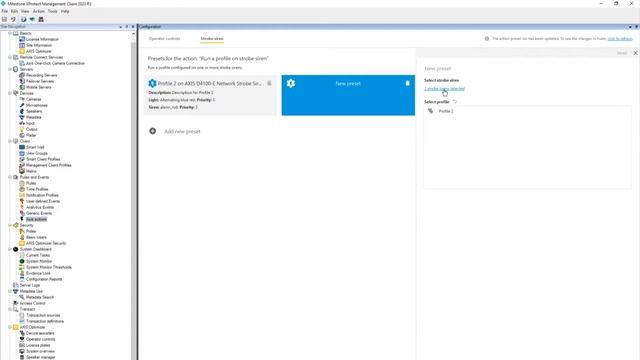 How to configure Milestone XProtect Managment Client to activate a strobe siren triggered on motion смотреть онлайн