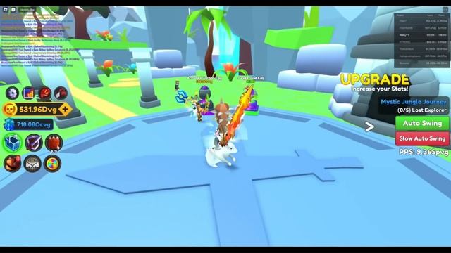Roblox- Sword Fighters Simulator- Welcome to Jungle oasis- SERVER BOSS+SKILL смотреть онлайн