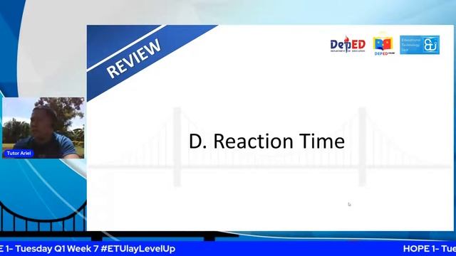 Physical Education & Health (HOPE 1)  - Tuesday Q1 Week 7 #ETUlayLevelUp