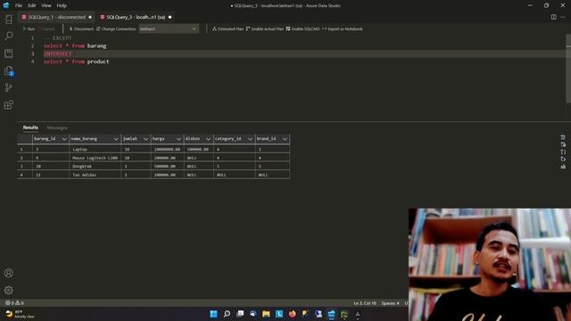 SQL SERVER DML TUTORIALS #33 EXCEPT смотреть онлайн