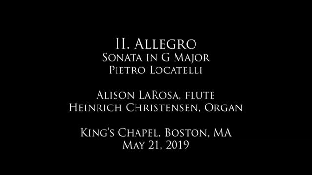 II. Allegro, Sonata in G Major, Pietro Locatelli смотреть онлайн
