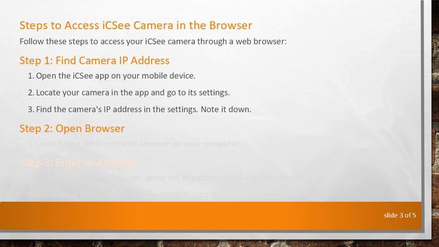 Accessing iCSee Camera in the Browser смотреть онлайн