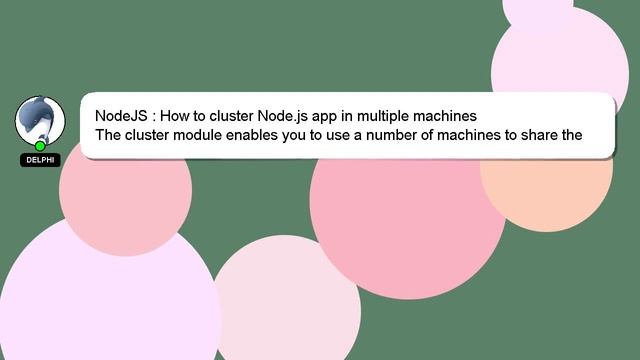 NodeJS : How to cluster Node.js app in multiple machines смотреть онлайн