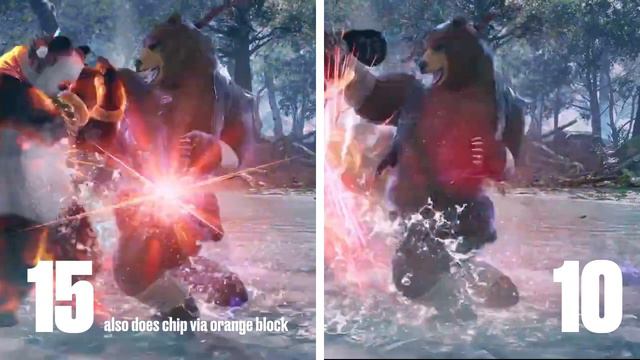 Kuma Tekken 8 Electric Wind Bear Claw frames comparison смотреть онлайн