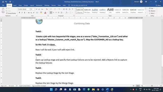 Data stage hands on :Combining Data All tasks solved in just 19 minutes(Lookup, merge, join stage) смотреть онлайн
